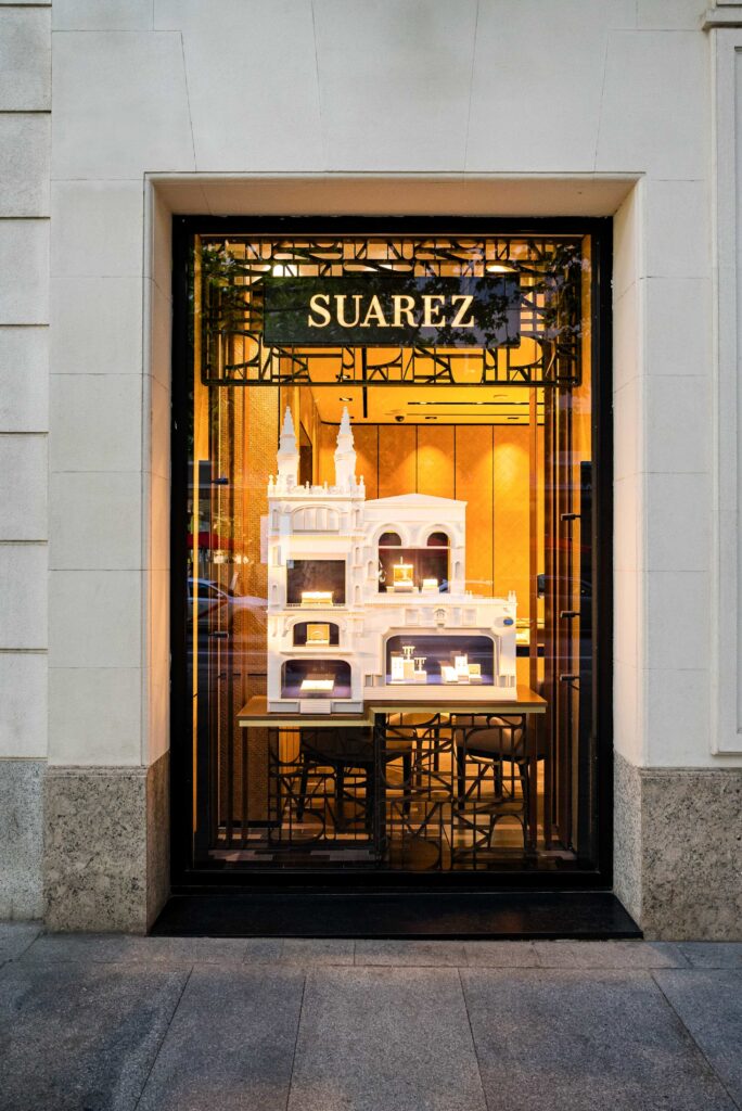 Escaparate de Joyería Suarez..